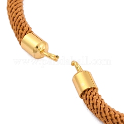 Fabricaciones de pulseras con cordones de nailon aptas para dijes de conectores.&nbsp;AJEW-P116-02G-31