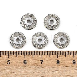 Messing Strass Zwischen perlen&nbsp;RB-A014-L10mm-01P