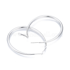 Orecchini a cerchio a goccia in acciaio inossidabile 201 anti-ossidazione per donna&nbsp;EJEW-N052-03A-01