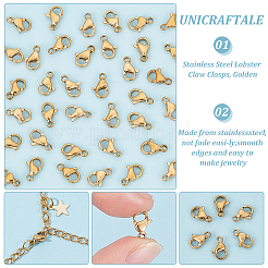 Chiusure a moschettone in acciaio inox 304 con placcatura sotto vuoto in PVD&nbsp;STAS-UN0018-95B-G
