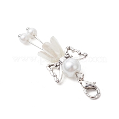 7 pieza de 7 estilos de decoraciones colgantes de perlas de vidrio perlado&nbsp;GL-CJC078