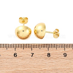 Pendientes de acero inoxidable 304 de media caña&nbsp;EJEW-A125-80A-G
