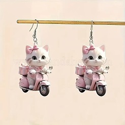 Boucles d'oreilles avec pdentif en acrylique&nbsp;FS-WG257D2-01