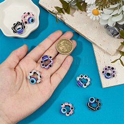 8 pendentif stéthoscope en résine avec 4 styles de décorations&nbsp;HJEW-OC00263