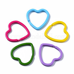 Spritzlackierte geteilte Schlüsselringe aus Eisen&nbsp;X-KEYC-S255-001