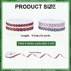 4 rouleau de ruban polyester 4 couleurs&nbsp;OCOR-PH0006-55