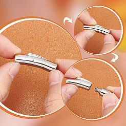 6 Stück 6 Stile Rohr 304 Edelstahl Bajonettverschlüsse mit Druckknopf&nbsp;STAS-UN0052-59