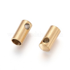 Ionenplattierung (IP) 304 Edelstahl-Kordelenden&nbsp;LS-STAS-K190-01E-G