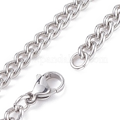 Collana con catene a maglie in acciaio inossidabile 304 anti-ossidazione per uomo e donna&nbsp;NJEW-JN03846-03