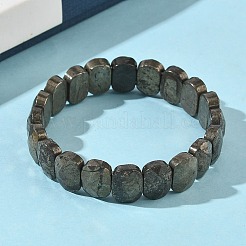 Stretch-Armbänder aus natürlichen Pyritperlen für Damen und Herren&nbsp;BJEW-I323-01