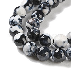 Naturelles feu crépitent agate perles brins&nbsp;G-M437-A01-01K