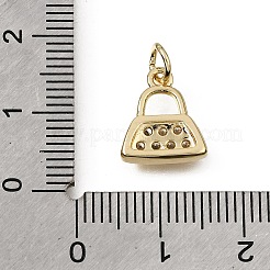 Messing micro pave klar zirkonia charme&nbsp;CU-L001-02G
