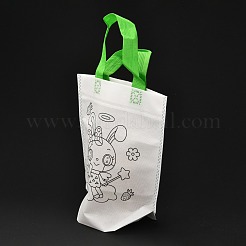 Rechteckige Vlies-Diy-Umweltfreundlich-Scribble-Taschen&nbsp;DIY-B030-01