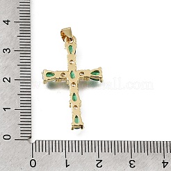 Pendentifs en laiton pavé de zirconiums cubiques de Pâques&nbsp;CU-E002-01A-G05