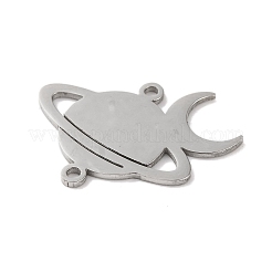 Anlaufgeschützte Hohlverbinder-Anhänger aus Edelstahl 304&nbsp;LS-STAS-Z069-04P