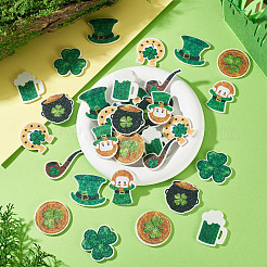 40 pieza de 8 estilos de parches bordados de poliéster para coser del Día de San Patricio&nbsp;PATC-TA0001-60