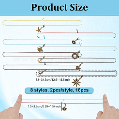 16 corda elastica per notebook in poliestere&nbsp;HJEW-OC00390
