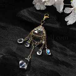 Décorations pendantes en verre&nbsp;HJEW-JM01579-01