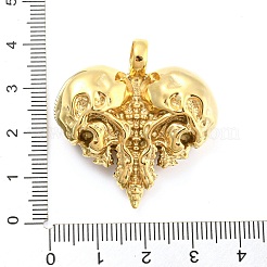 Pendentifs en acier inoxydable chirurgical 316L avec placage ionique (IP)&nbsp;STAS-D012-03G