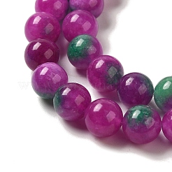 Naturales teñidos abalorios de jade blanco hebras&nbsp;G-M402-C03-20
