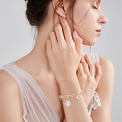 20 Stück Eisenkabelkettenarmbänder für Frauen und Männer&nbsp;BJEW-SC0001-42