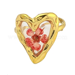 Anillos ajustables de latón para mujer&nbsp;RJEW-G265-10G-C03