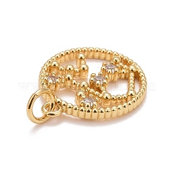Ottone micro spianare pendenti zirconi&nbsp;KK-M229-58G
