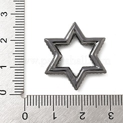 Gestellplattierung Messing Mikropflaster Zirkonia Stern Verbindungsringe&nbsp;KK-A234-004B-07