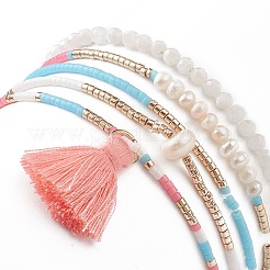 Ensembles de bracelets extensibles en perles de verre&nbsp;BJEW-JB08955
