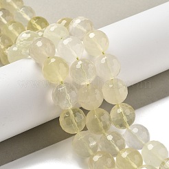 Fili di perline di quarzo limone naturale (riscaldato)&nbsp;G-Q024-A01-01