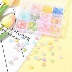 360 Stück 11 Farben mattierte transparente Acrylperlen&nbsp;OACR-FS0002-30