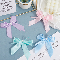 40 Stück 4 Farben Bowknot Polyester Ornament Zubehör&nbsp;DIY-SP0004-80