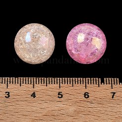 Perles en acrylique transparentes craquelées&nbsp;AC-CBA4496-05E