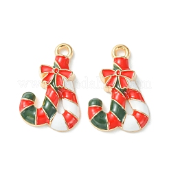 Noël pendentifs émail en alliage&nbsp;LS-ENAM-D047-17G-04
