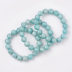 Braccialetti di stirata amazonite naturale&nbsp;BJEW-S138-02E-12mm