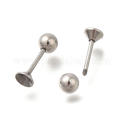 Calibri per tappi per le orecchie in acciaio inossidabile 304&nbsp;EJEW-M019-04P