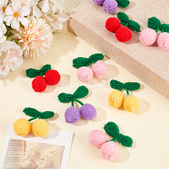 20 pieza de hilo de 4 colores tejido cereza&nbsp;DIY-CY0004-11
