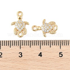 Verbindungsanhänger aus Messing mit Mikropavé-Zirkonia&nbsp;KK-R219-06G