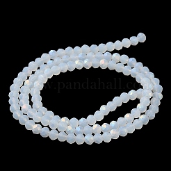Fili di perline giada di vetro imitato&nbsp;X1-EGLA-A034-J3mm-MB06