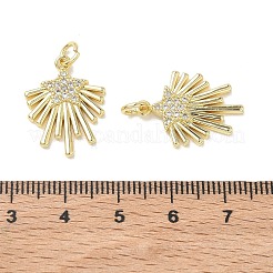 Pendentifs en laiton zircon cubique transparent&nbsp;KK-E796-01G