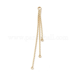 Messing Boston Link Ketten Quaste große Anhänger&nbsp;X-KK-P227-04G