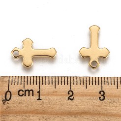 Placcatura ionica (ip) 304 acciaio inossidabile piccoli ciondoli a croce&nbsp;X-STAS-L159-06G