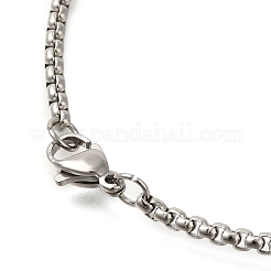 Colliers pendentifs en alliage de cristal strass cartes à jouer&nbsp;NJEW-R001-01P-02