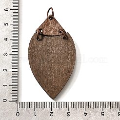 Gros pendentifs en bois de peuplier imprimé&nbsp;FIND-B045-24A