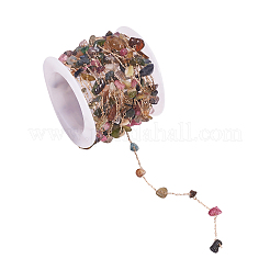 Catena di perline fatta a mano in ottone&nbsp;CHC-CJ0001-54