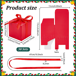 Boîtes d'emballage de bonbons pliables en papier&nbsp;CON-WH0001-83B