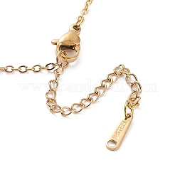 Collane con ciondolo in acciaio inossidabile 304 per donna&nbsp;NJEW-C020-01G