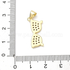 Ottone micro spianare pendenti zirconi&nbsp;KK-P345-60G-02