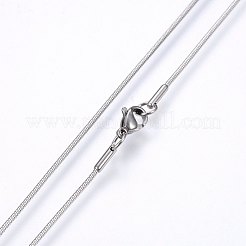 Collane a catena a serpente in acciaio inossidabile 304 anti-ossidazione&nbsp;NJEW-F226-01P-01