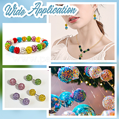 150 Stück 5 Farben Strass Pflaster Discokugel Perlen&nbsp;RB-UN0001-16